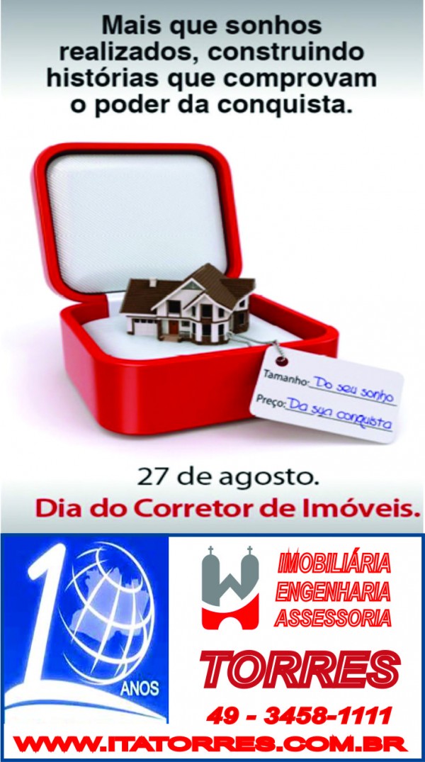 27 DE AGOSTO - DIA DO CORRETOR DE IMVEIS